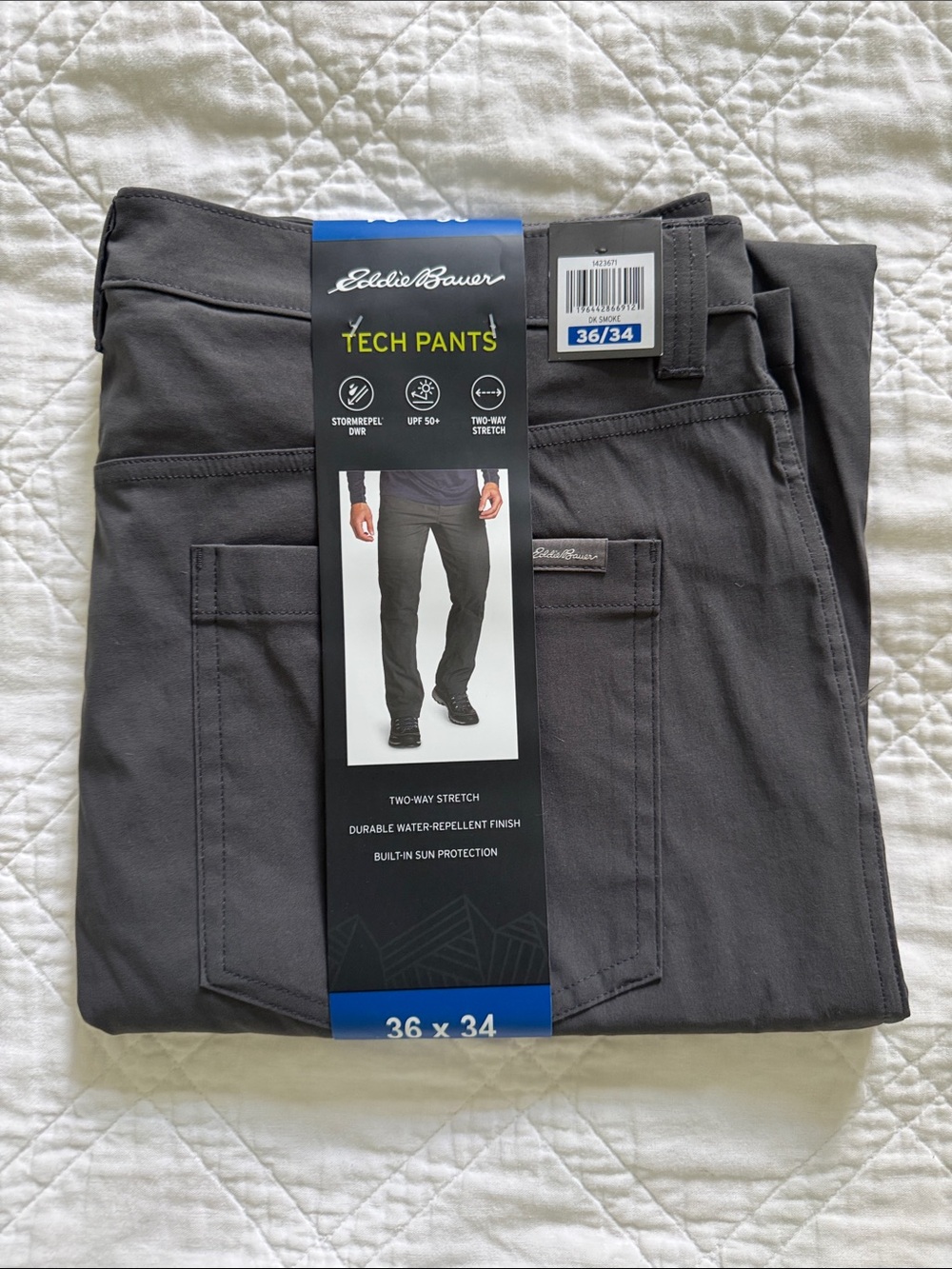Eddie Bauer gray tech pants